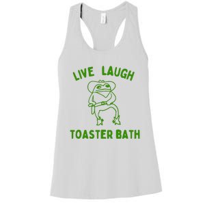 Live Laugh Toaster Bath Women's Racerback Tank