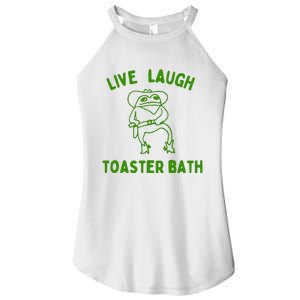 Live Laugh Toaster Bath Women's Perfect Tri Rocker Tank