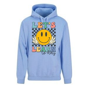 LetS Learn Today Smile Face Back To School For Teacher Unisex Surf Hoodie