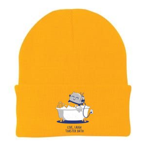 Live Laugh Toaster Bath Funny Knit Cap Winter Beanie