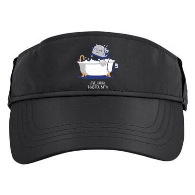 Live Laugh Toaster Bath Funny Adult Drive Performance Visor
