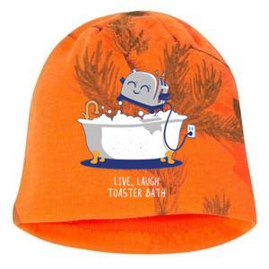 Live Laugh Toaster Bath Funny Kati - Camo Knit Beanie