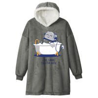 Live Laugh Toaster Bath Funny Hooded Wearable Blanket