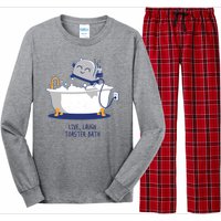 Live Laugh Toaster Bath Funny Long Sleeve Pajama Set