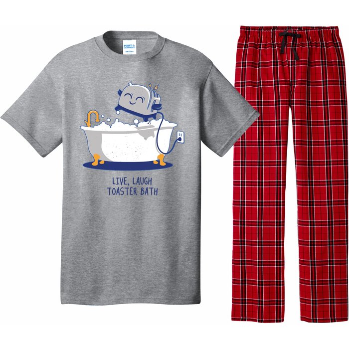 Live Laugh Toaster Bath Funny Pajama Set