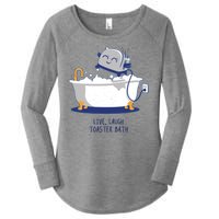 Live Laugh Toaster Bath Funny Women's Perfect Tri Tunic Long Sleeve Shirt