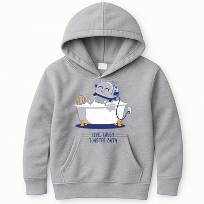 Live Laugh Toaster Bath Funny Kids Hoodie
