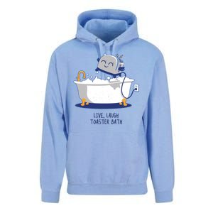 Live Laugh Toaster Bath Funny Unisex Surf Hoodie