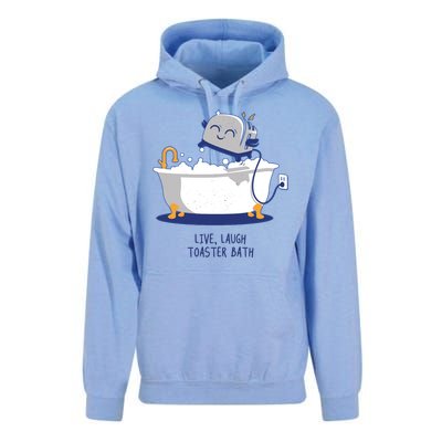 Live Laugh Toaster Bath Funny Unisex Surf Hoodie