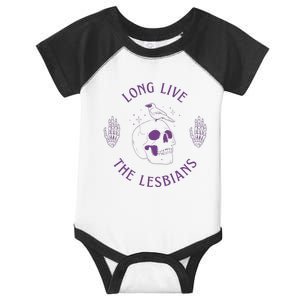 Long Live The Lesbians Sapphic Wlw Lesbian Pride Infant Baby Jersey Bodysuit