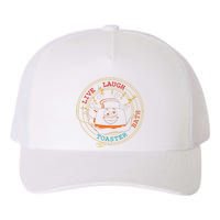 Live Laugh Toaster Bath Yupoong Adult 5-Panel Trucker Hat