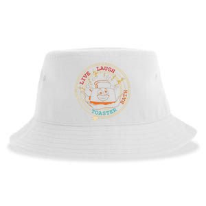 Live Laugh Toaster Bath Sustainable Bucket Hat