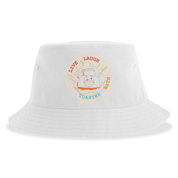 Live Laugh Toaster Bath Sustainable Bucket Hat