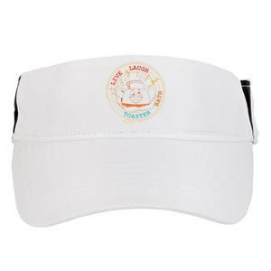 Live Laugh Toaster Bath Adult Drive Performance Visor