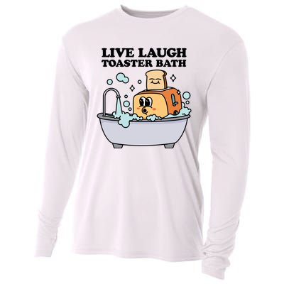 Live Laugh Toaster Bath Cooling Performance Long Sleeve Crew