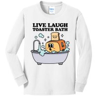 Live Laugh Toaster Bath Kids Long Sleeve Shirt