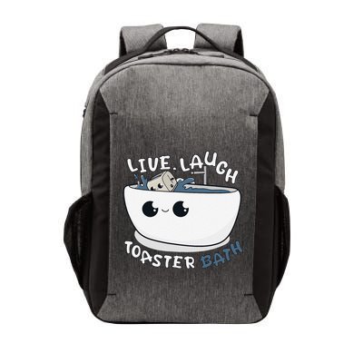 Live Laugh Toaster Bath Vector Backpack