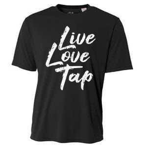 Live Love Tap Tap Dancing Tap Dancer Tap Dance Teacher Cooling Performance Crew T-Shirt