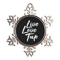 Live Love Tap Tap Dancing Tap Dancer Tap Dance Teacher Metallic Star Ornament