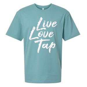 Live Love Tap Tap Dancing Tap Dancer Tap Dance Teacher Sueded Cloud Jersey T-Shirt