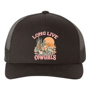 Long Live The Cowgirls Howdy Rodeo Western Country Yupoong Adult 5-Panel Trucker Hat