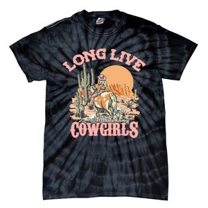 Long Live The Cowgirls Howdy Rodeo Western Country Tie-Dye T-Shirt