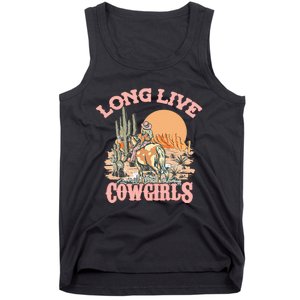 Long Live The Cowgirls Howdy Rodeo Western Country Tank Top