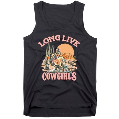 Long Live The Cowgirls Howdy Rodeo Western Country Tank Top