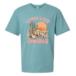 Long Live The Cowgirls Howdy Rodeo Western Country Sueded Cloud Jersey T-Shirt