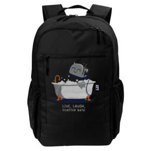 Live Laugh Toaster Bath Daily Commute Backpack