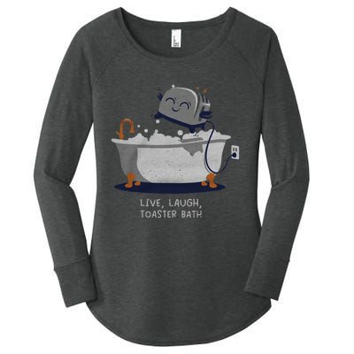 Live Laugh Toaster Bath Women's Perfect Tri Tunic Long Sleeve Shirt