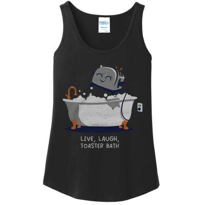 Live Laugh Toaster Bath Ladies Essential Tank