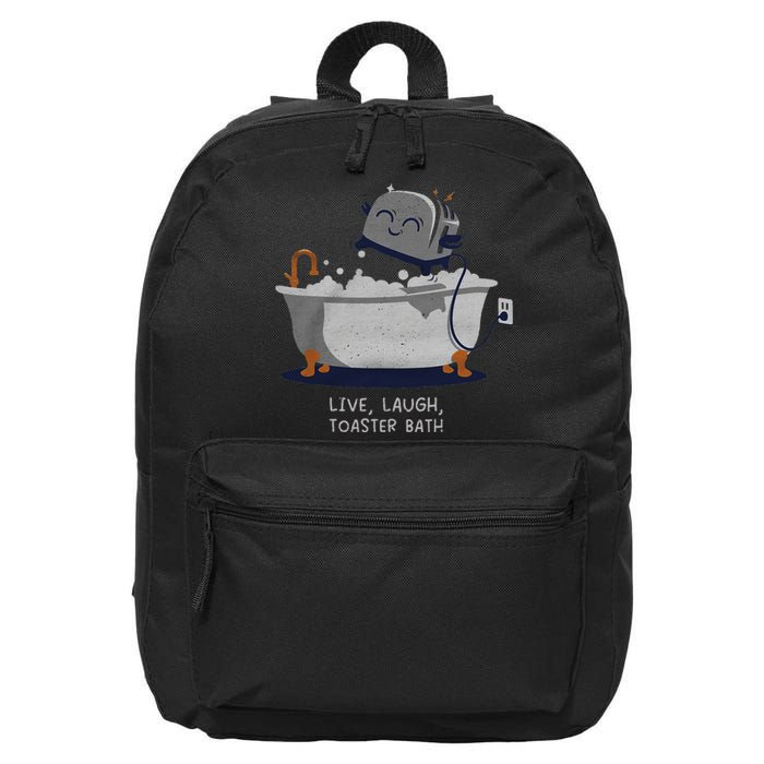 Live Laugh Toaster Bath 16 in Basic Backpack