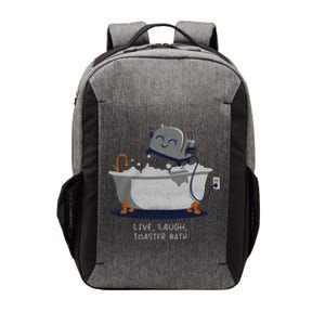 Live Laugh Toaster Bath Vector Backpack