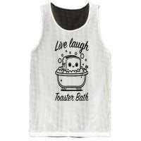 Live Laugh Toaster Bath Mesh Reversible Basketball Jersey Tank