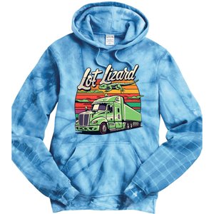 Lot Lizard Truck Driver Adventure Tie Dye Hoodie