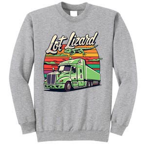 Lot Lizard Truck Driver Adventure Tall Sweatshirt