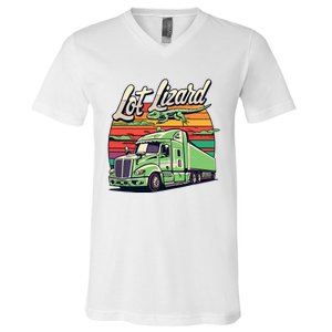 Lot Lizard Truck Driver Adventure V-Neck T-Shirt