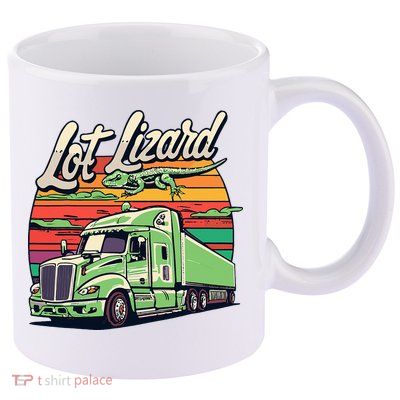 Lot Lizard Truck Driver Adventure 11oz C Handle Ceramic Mug
