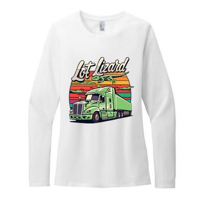 Lot Lizard Truck Driver Adventure Womens CVC Long Sleeve Shirt