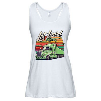 Lot Lizard Truck Driver Adventure Ladies Essential Flowy Tank