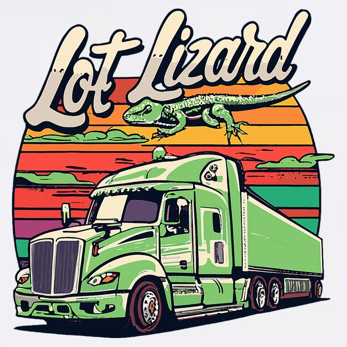 Lot Lizard Truck Driver Adventure Polo