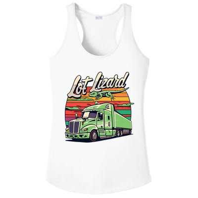 Lot Lizard Truck Driver Adventure Ladies PosiCharge Competitor Racerback Tank