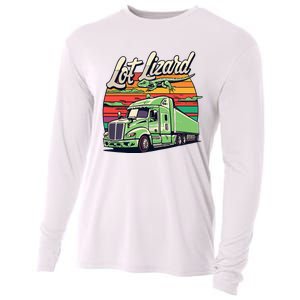 Lot Lizard Truck Driver Adventure Cooling Performance Long Sleeve Crew