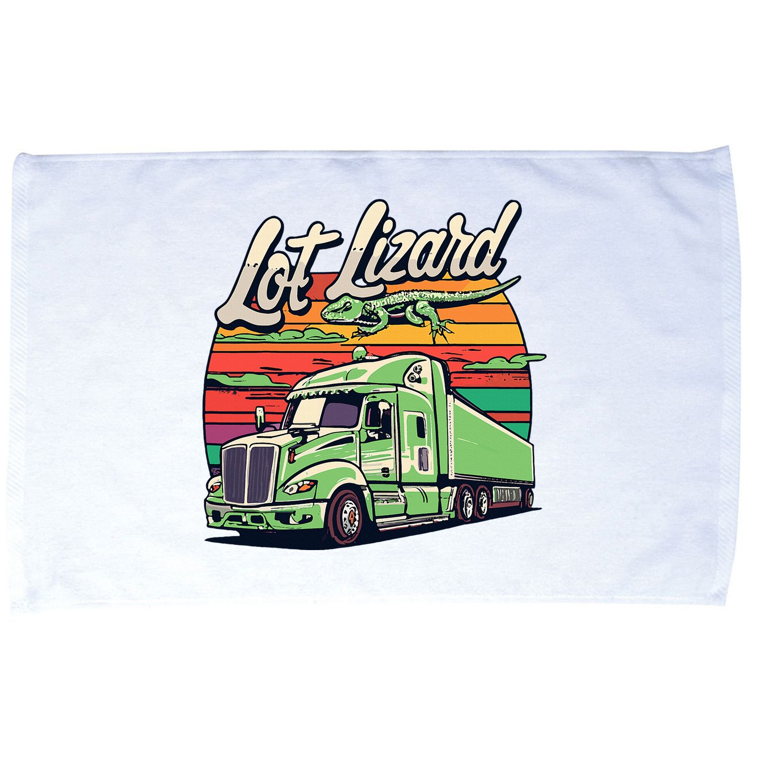 Lot Lizard Truck Driver Adventure Microfiber Hand Towel