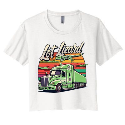 Lot Lizard Truck Driver Adventure Crop Top