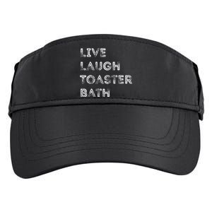 Live Laugh Toaster Bath Inspirational Adult Drive Performance Visor