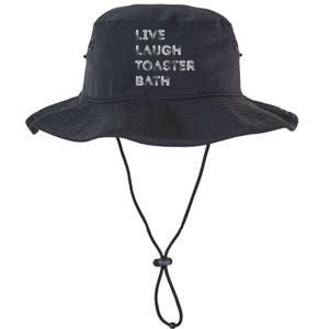 Live Laugh Toaster Bath Inspirational Legacy Cool Fit Booney Bucket Hat