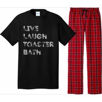 Live Laugh Toaster Bath Inspirational Pajama Set