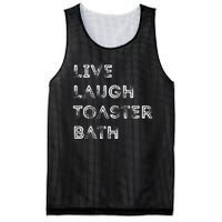 Live Laugh Toaster Bath Inspirational Mesh Reversible Basketball Jersey Tank